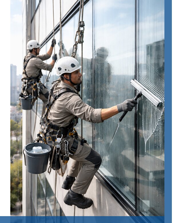Мойка окон альпинистами в Белореченске от 4565 р. | ВЫСОТНИК-Блч