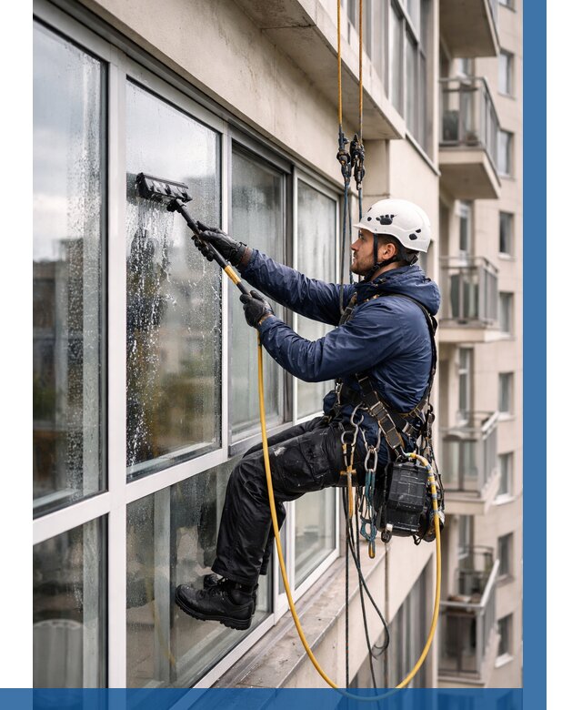 Мойка балконного остекления в Белореченске от 3550 р. | ВЫСОТНИК-Блч