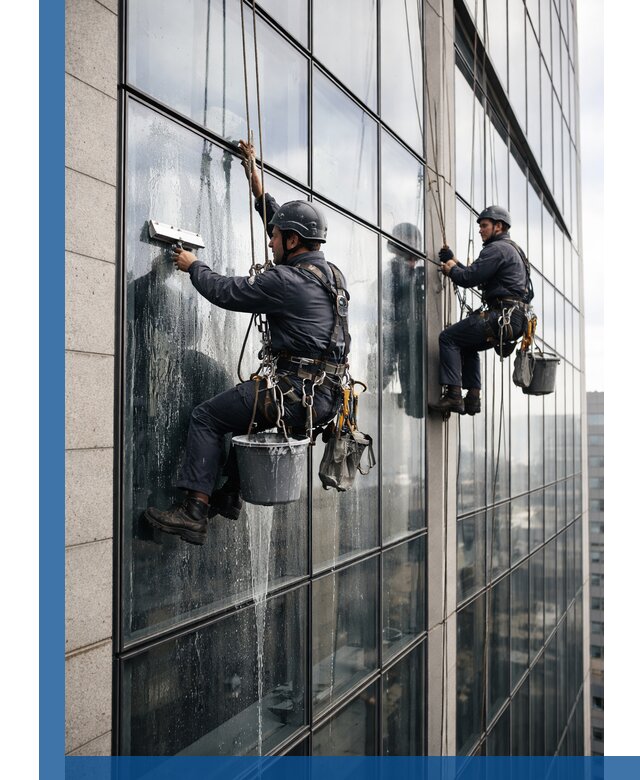 Профессиональная мойка стеклянных фасадов зданий в Белореченске