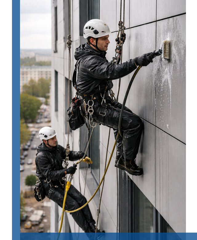 Профессиональная мойка фасада из композита в Белореченске
