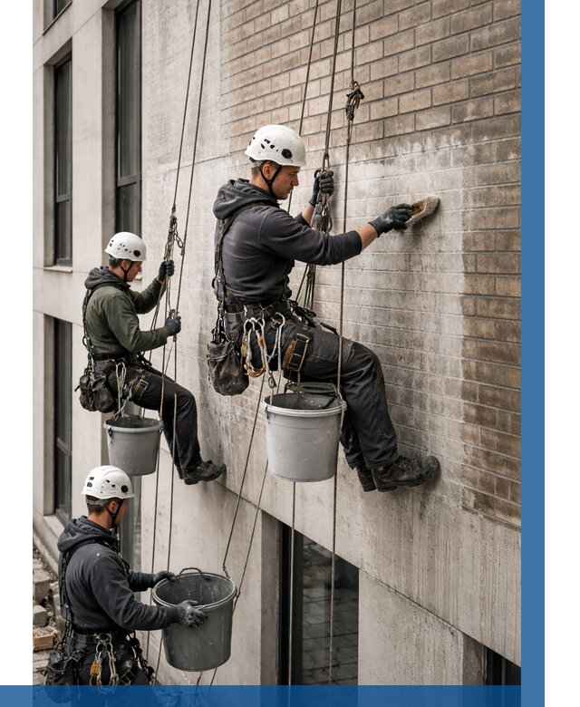 Удаление высолов с фасада в Белореченске от 254 р. | ВЫСОТНИК-Блч