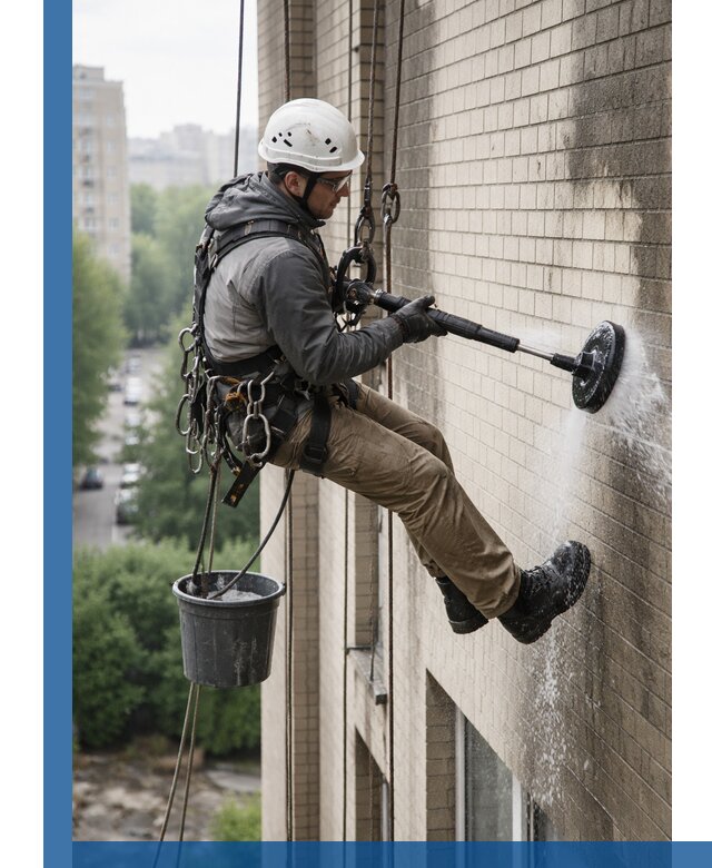 Очистка фасада от копоти в Белореченске профессионально и безопасно