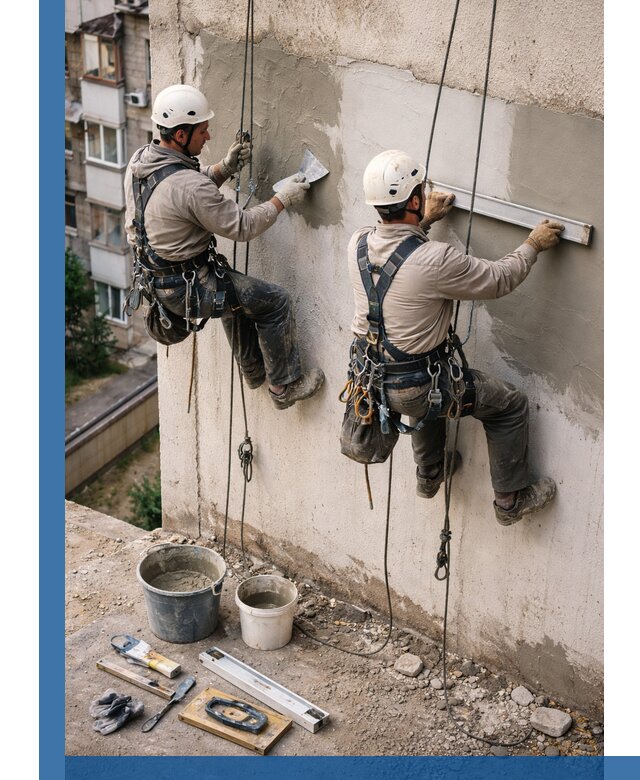 Комплексный ремонт штукатурного фасада с гарантией в Белореченске