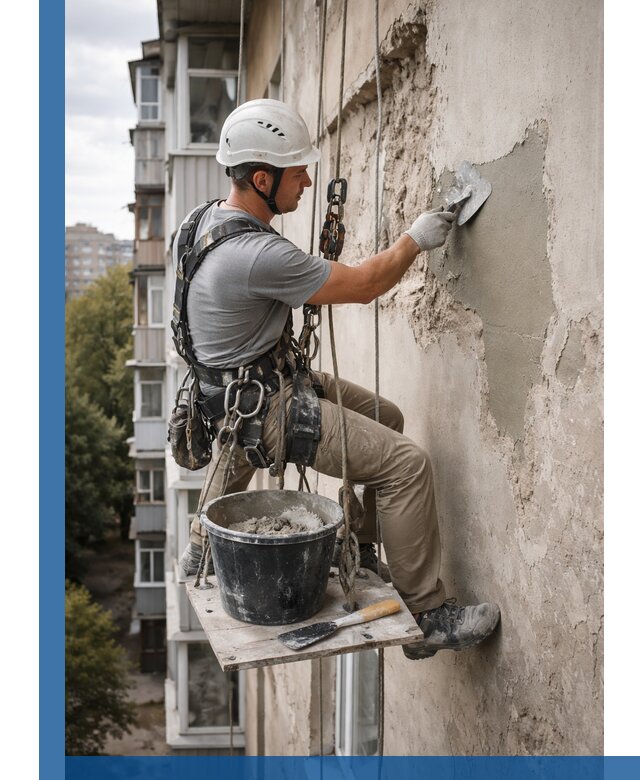 Восстановление фасадной штукатурки в Белореченске с гарантией качества