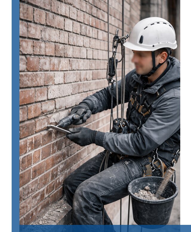 Расшивка кирпичных швов фасадов и стен, ремонт в Белореченске