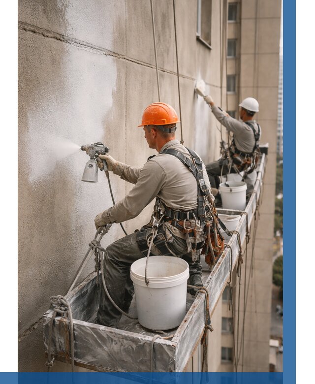 Грунтовка фасада на высоте в Белореченске от 122 р. | ВЫСОТНИК-Блч