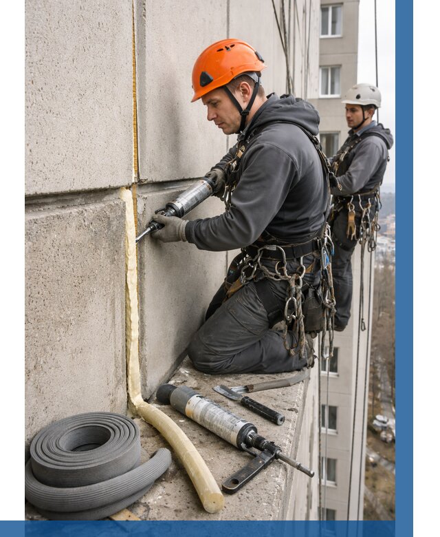 Теплый шов межпанельные швы в Белореченске от 710 р. | ВЫСОТНИК-Блч