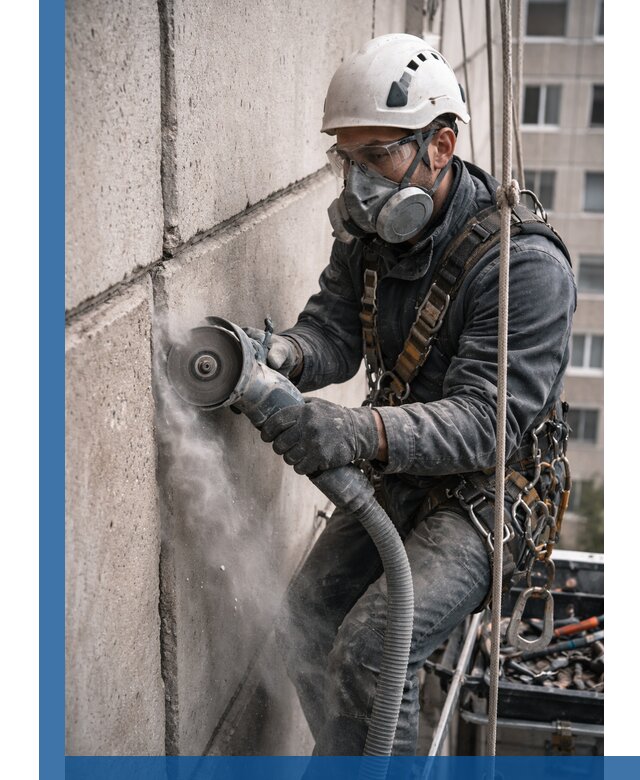 Штробление межпанельных швов в Белореченске качественно и быстро