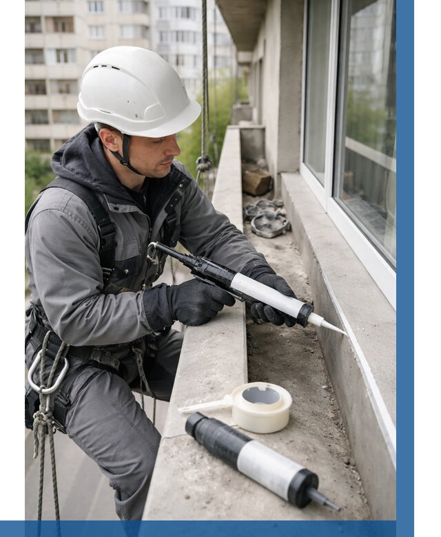 Герметизация швов лоджии в Белореченске от 4565 р. | ВЫСОТНИК-Блч