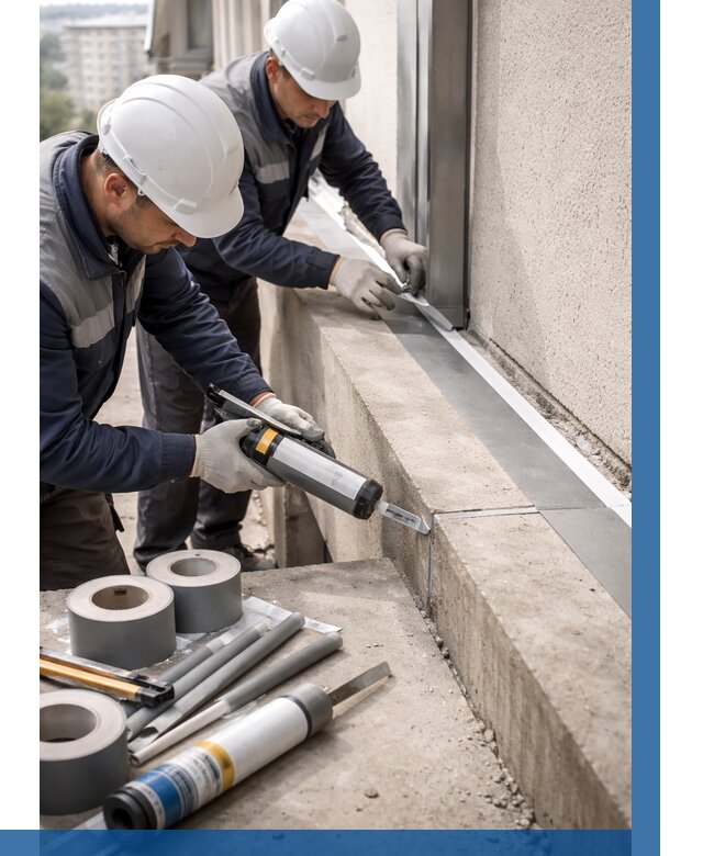 Герметизация примыкания балкона в Белореченске от 4565 р. | ВЫСОТНИК-Блч