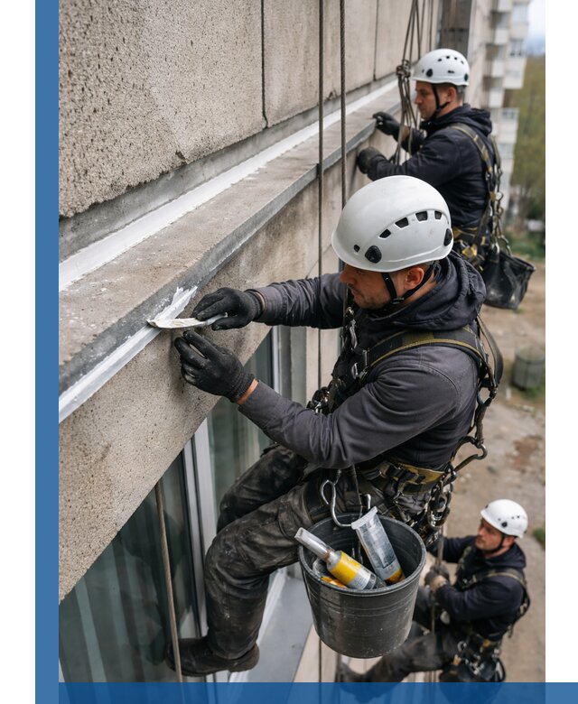 Герметизация примыкания балкона в Белореченске под ключ с гарантией