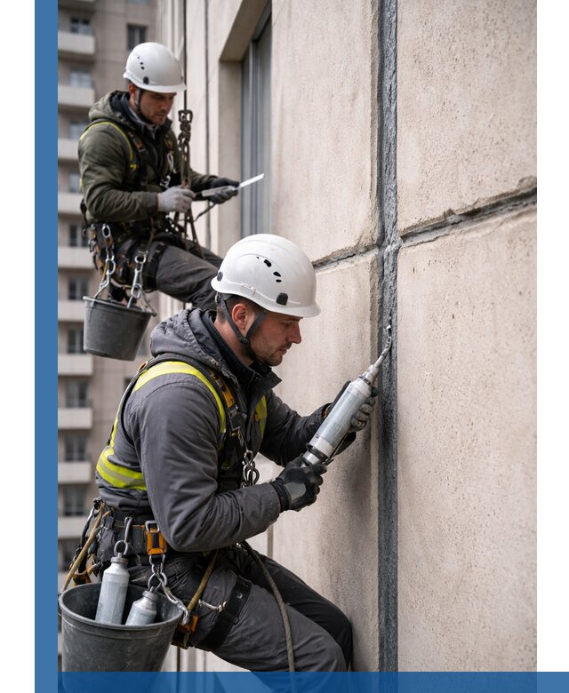 Герметизация деформационных швов фасада в Белореченске качественно