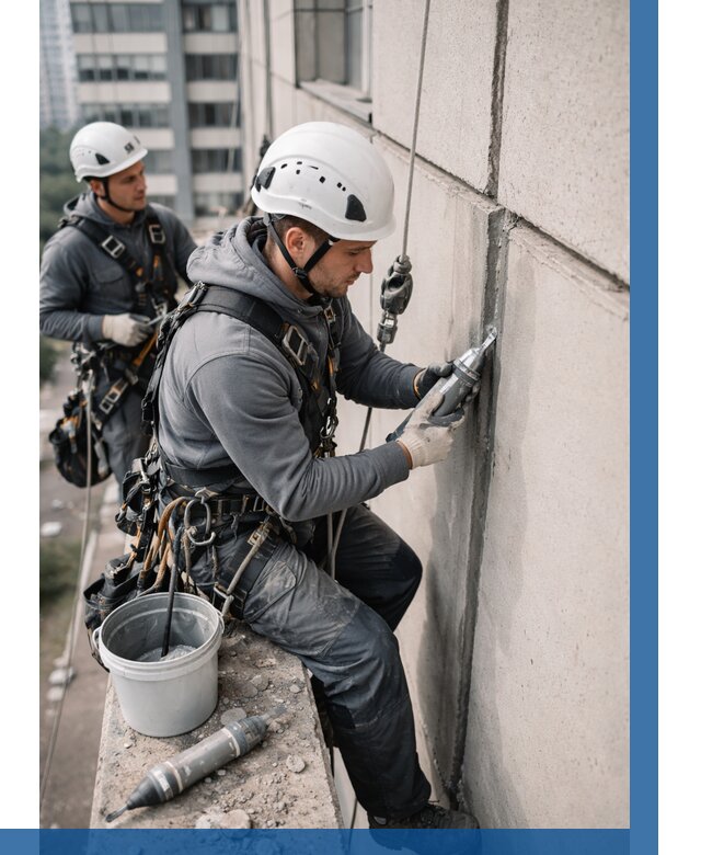 Ремонт деформационных швов здания в Белореченске от 1014 р. | ВЫСОТНИК-Блч