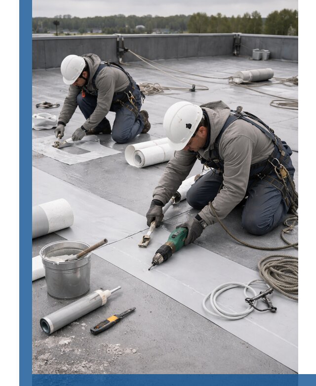 Ремонт мембранной кровли в Белореченске качественно и с гарантией