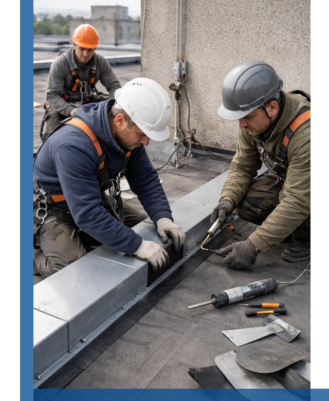 Ремонт кровельных примыканий в Белореченске профессионально