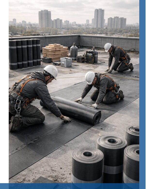 Монтаж мягкой кровли под ключ в Белореченске от 456 р. | ВЫСОТНИК-Блч