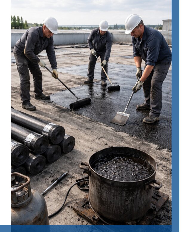 Гидроизоляция кровли мастикой в Белореченске от 609 р. | ВЫСОТНИК-Блч