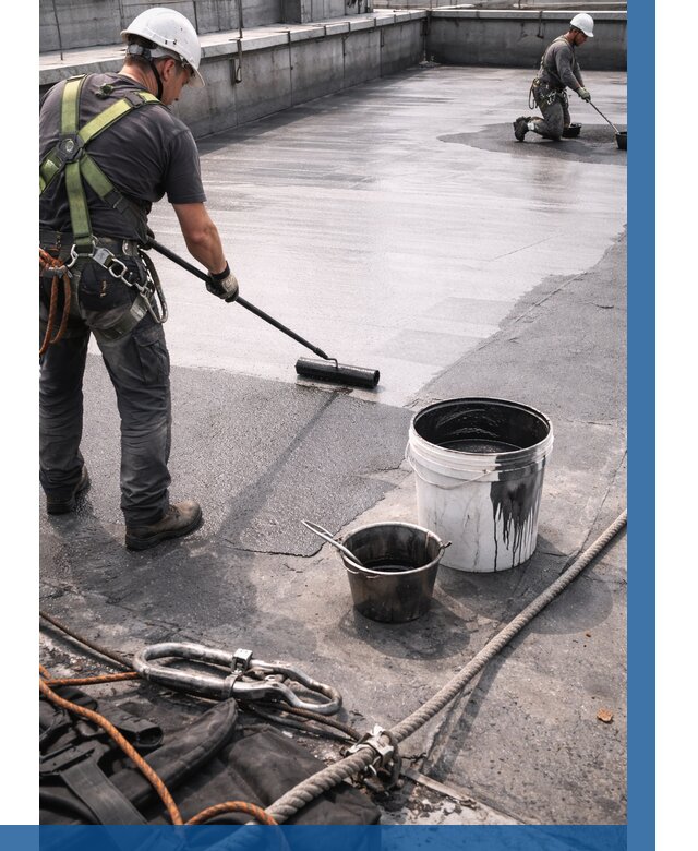 Гидроизоляция кровли жидкой резиной в Белореченске от 507 р. | ВЫСОТНИК-Блч