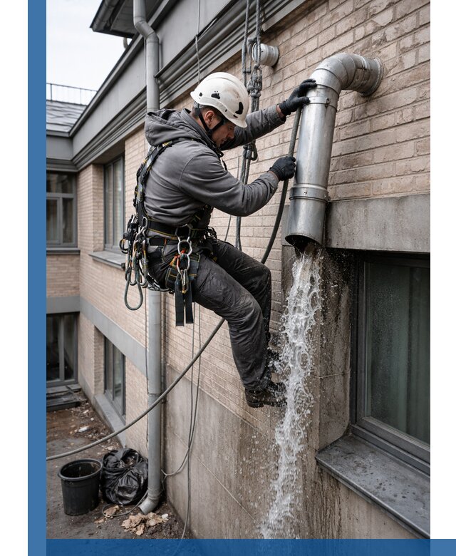 Профессиональная прочистка водосточных труб в Белореченске с гарантией