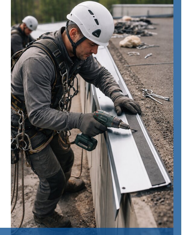 Монтаж капельника на кровле в Белореченске от 304 р. | ВЫСОТНИК-Блч