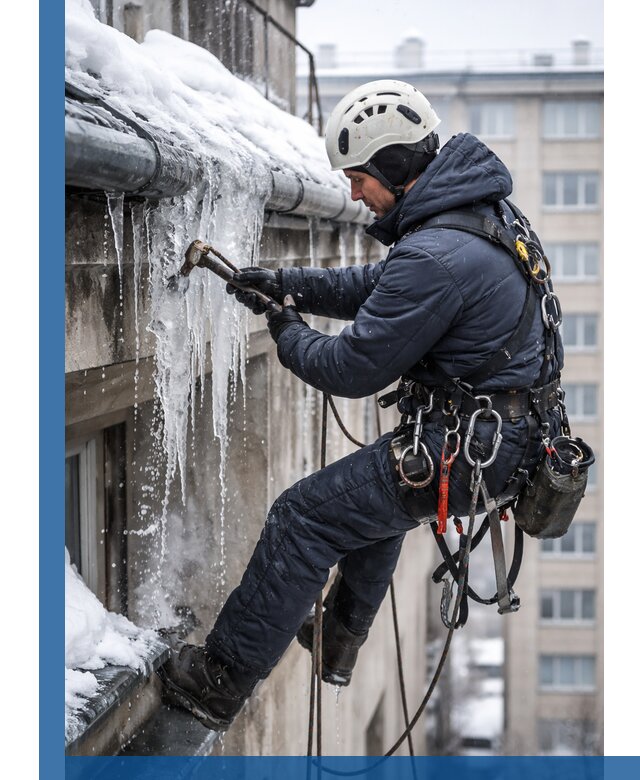 Удаление наледи и чистка водостоков в Белореченске оперативно и безопасно