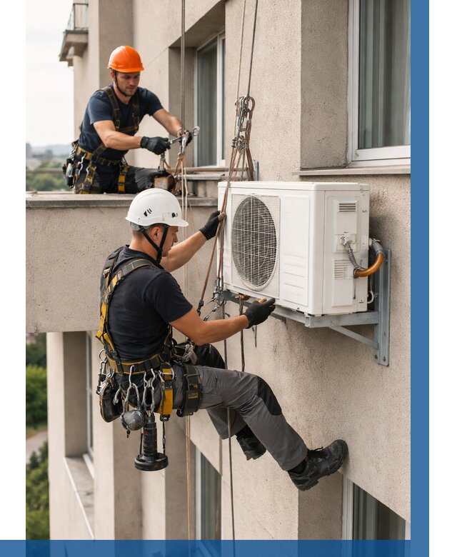 Монтаж внешнего блока кондиционера в Белореченске от 6594 р. | ВЫСОТНИК-Блч