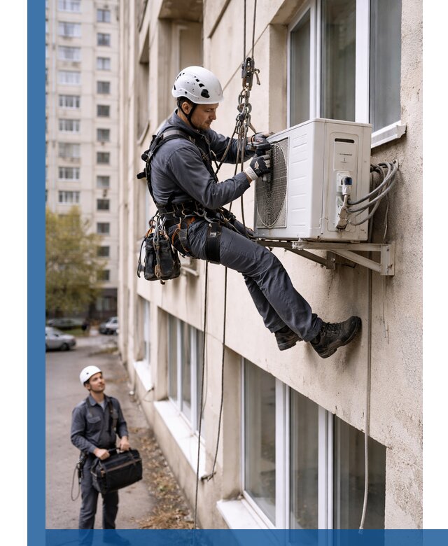 Демонтаж внешнего блока кондиционера в Белореченске профессионально