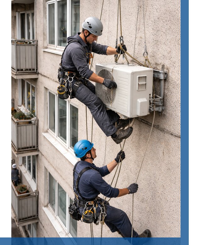 Перенос внешнего блока кондиционера в Белореченске от 9130 р.| ВЫСОТНИК-Блч