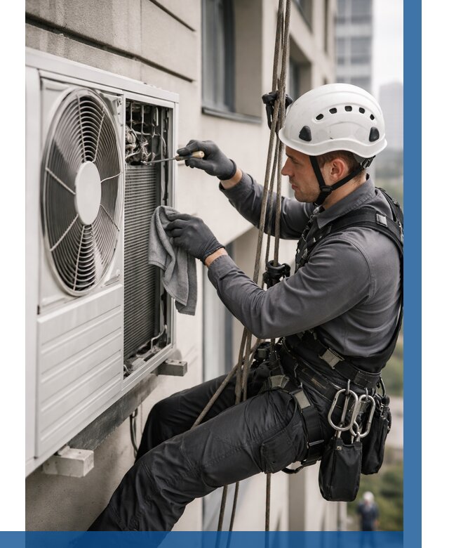 Обслуживание внешнего блока кондиционера в Белореченске от 2739 р.ВЫСОТНИК-Блч