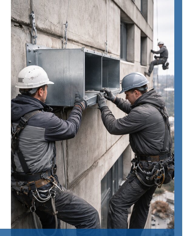 Монтаж вентиляционных коробов в Белореченске от 3043 р. | ВЫСОТНИК-Блч