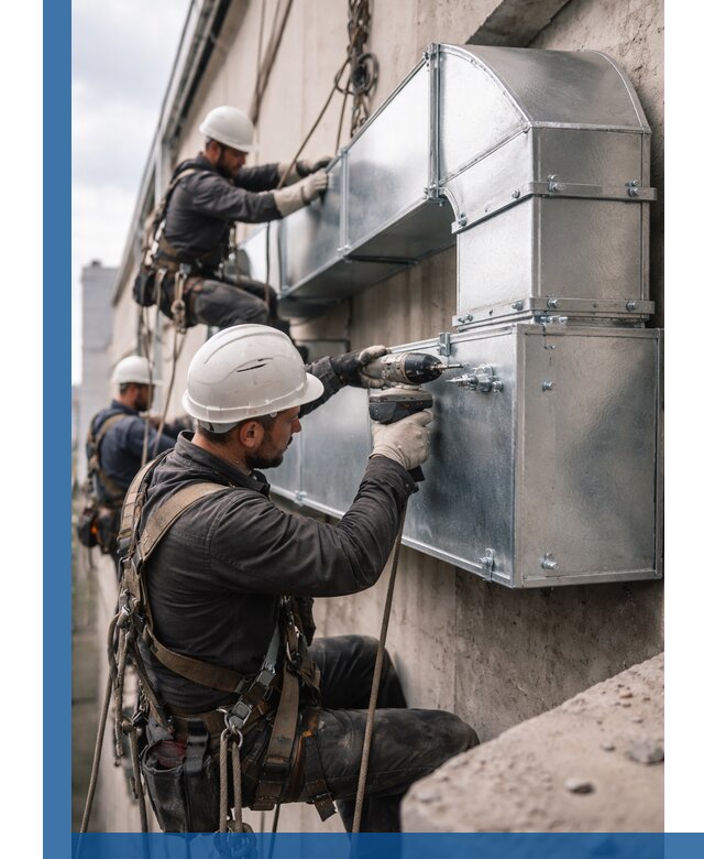 Профессиональный монтаж вентиляционных коробов в Белореченске под ключ