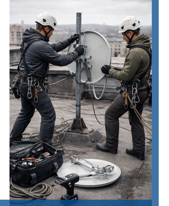 Демонтаж антенн на крыше в Белореченске от 4565 р. | ВЫСОТНИК-Блч