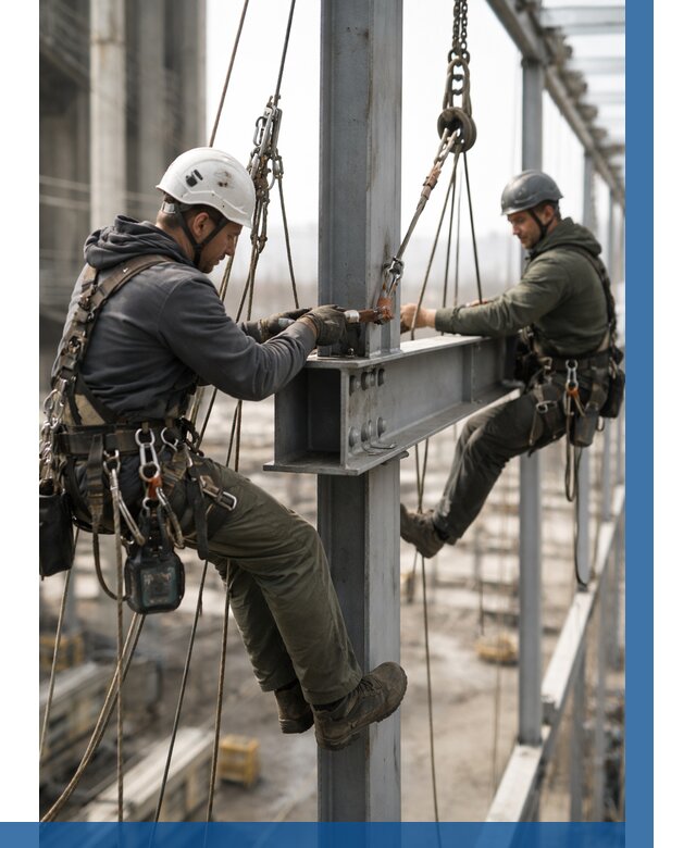 Монтаж металлоконструкций на высоте в Белореченске от 3550 р. | ВЫСОТНИК-Блч