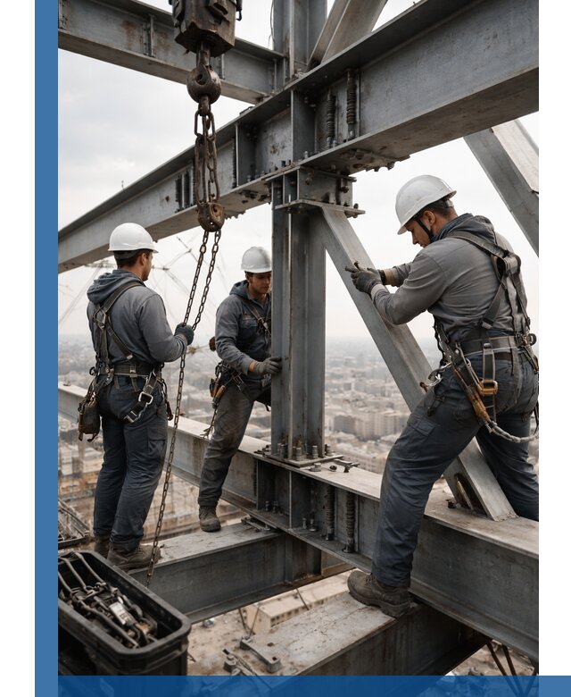 Профессиональный монтаж металлоконструкций на высоте в Белореченске