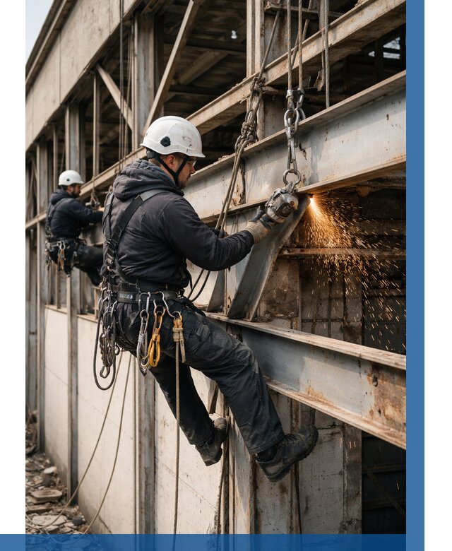 Демонтаж металлоконструкций на высоте в Белореченске от 6594р. |ВЫСОТНИК-Блч