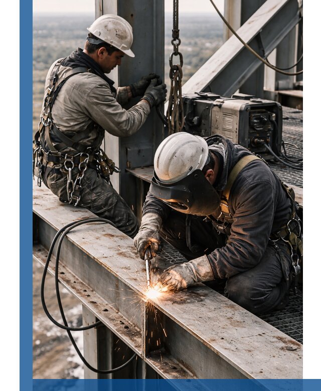 Высотные сварочные работы в Белореченске для промышленных объектов