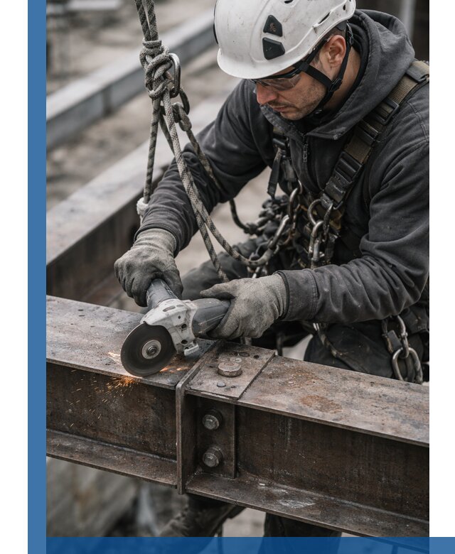 Резка металла на высоте в Белореченске для зданий и конструкций