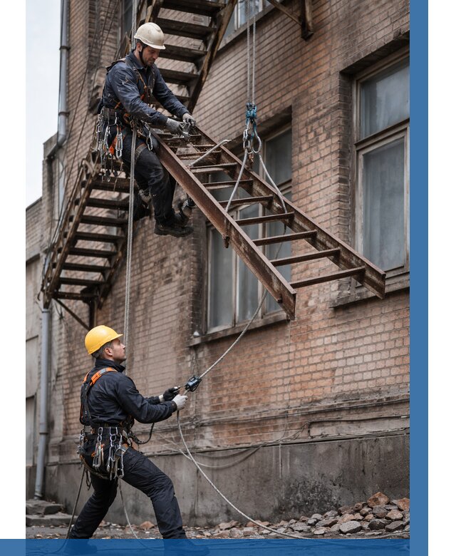 Демонтаж пожарной лестницы в Белореченске от 12173 р. | ВЫСОТНИК-Блч
