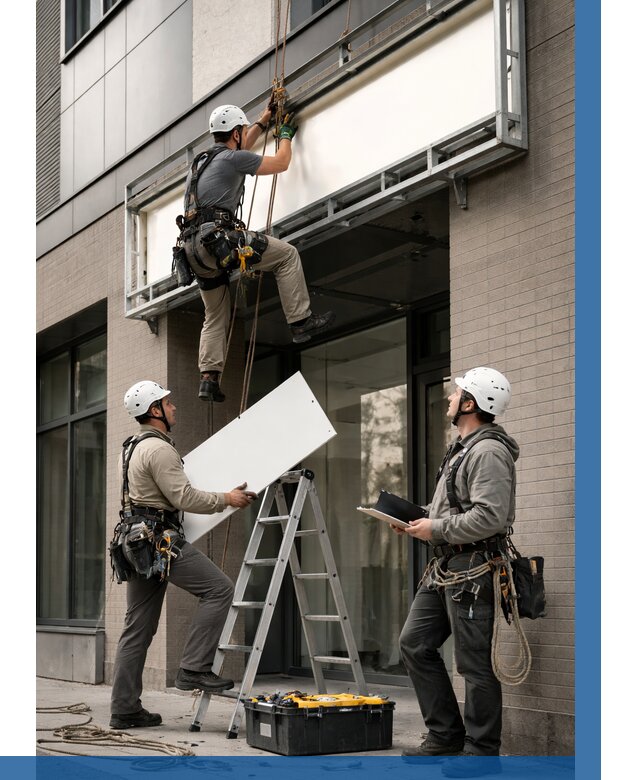 Монтаж светового короба в Белореченске от 6594 р. | ВЫСОТНИК-Блч