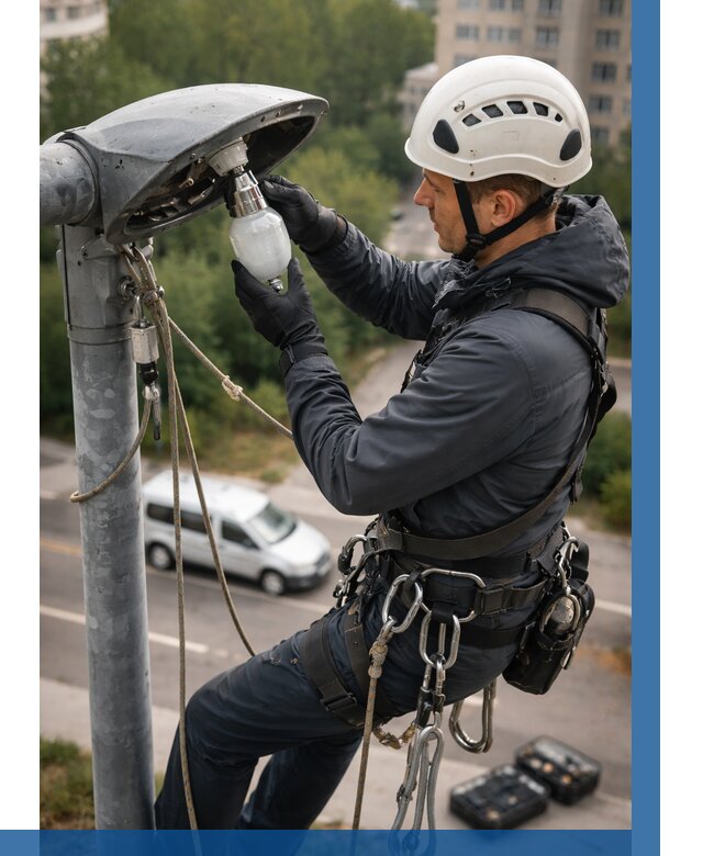 Замена ламп на высоте в Белореченске от 2536 р. | ВЫСОТНИК-Блч