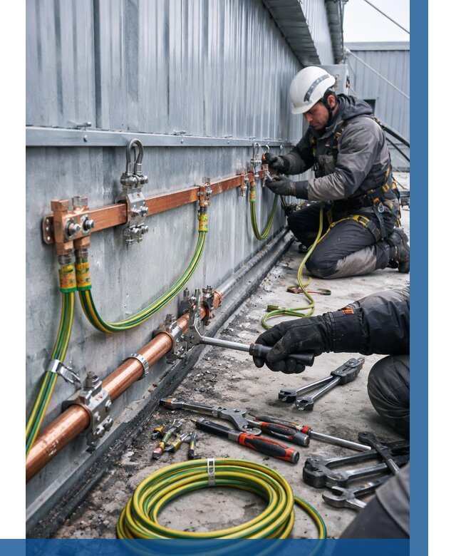 Монтаж заземления здания в Белореченске от 25360 р. | ВЫСОТНИК-Блч