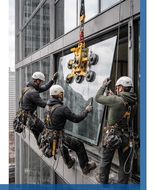 Фасадное остекление зданий под ключ в Белореченске от 10144 р. | ВЫСОТНИК-Блч