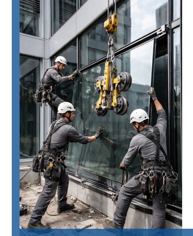 Структурное остекление фасадов в Белореченске монтаж и обслуживание