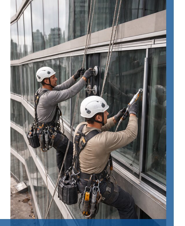 Радиусное остекление фасада в Белореченске от 12173 р. | ВЫСОТНИК-Блч