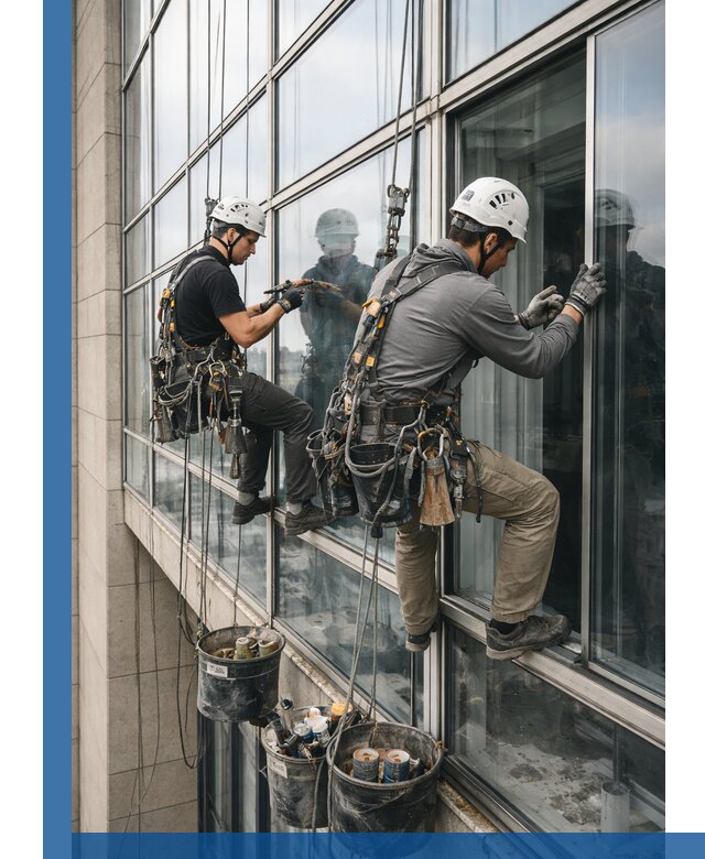 Ремонт витражных конструкций и фасадного остекления в Белореченске