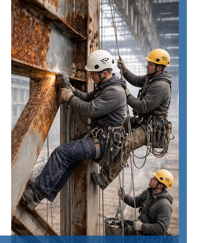 Зачистка металла от ржавчины в Белореченске от 355 р. | ВЫСОТНИК-Блч