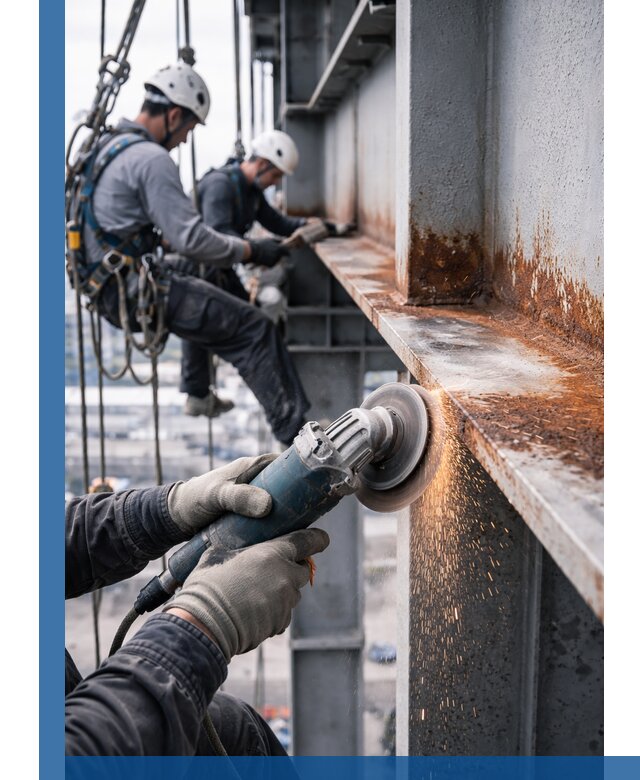 Зачистка металла от ржавчины и подготовка поверхностей в Белореченске