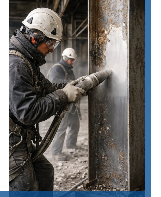 Удаление старой краски с металла в Белореченске от 456 р. | ВЫСОТНИК-Блч