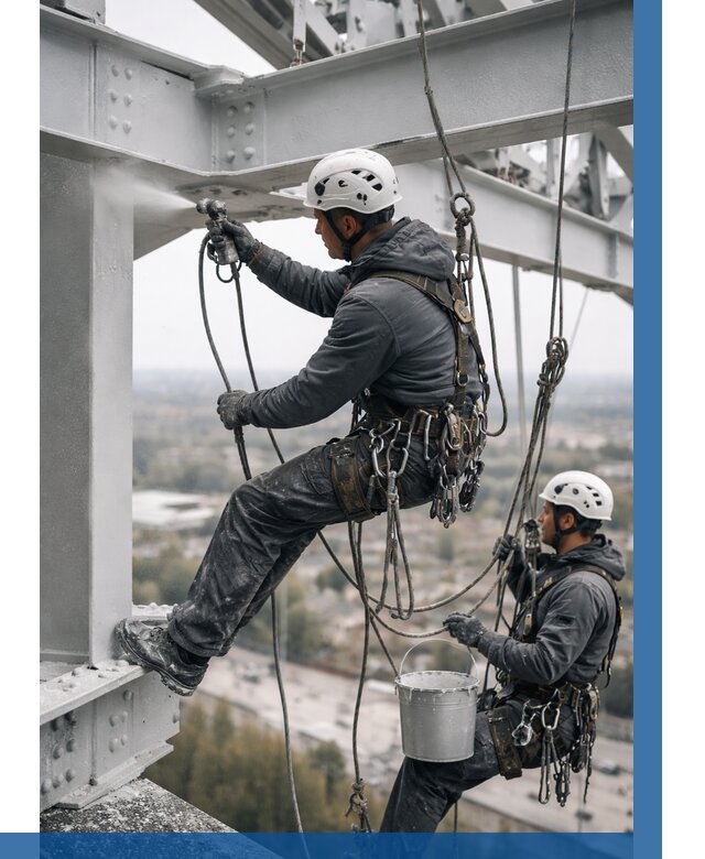 Покраска металлоконструкций на высоте в Белореченске 355 р |ВЫСОТНИК-Блч