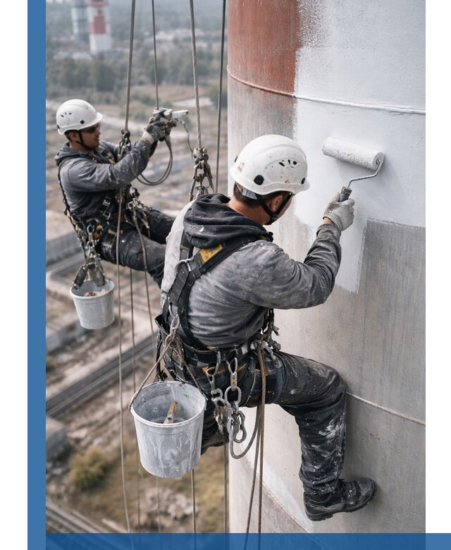 Покраска дымовых труб в Белореченске: антикоррозийная защита и восстановление